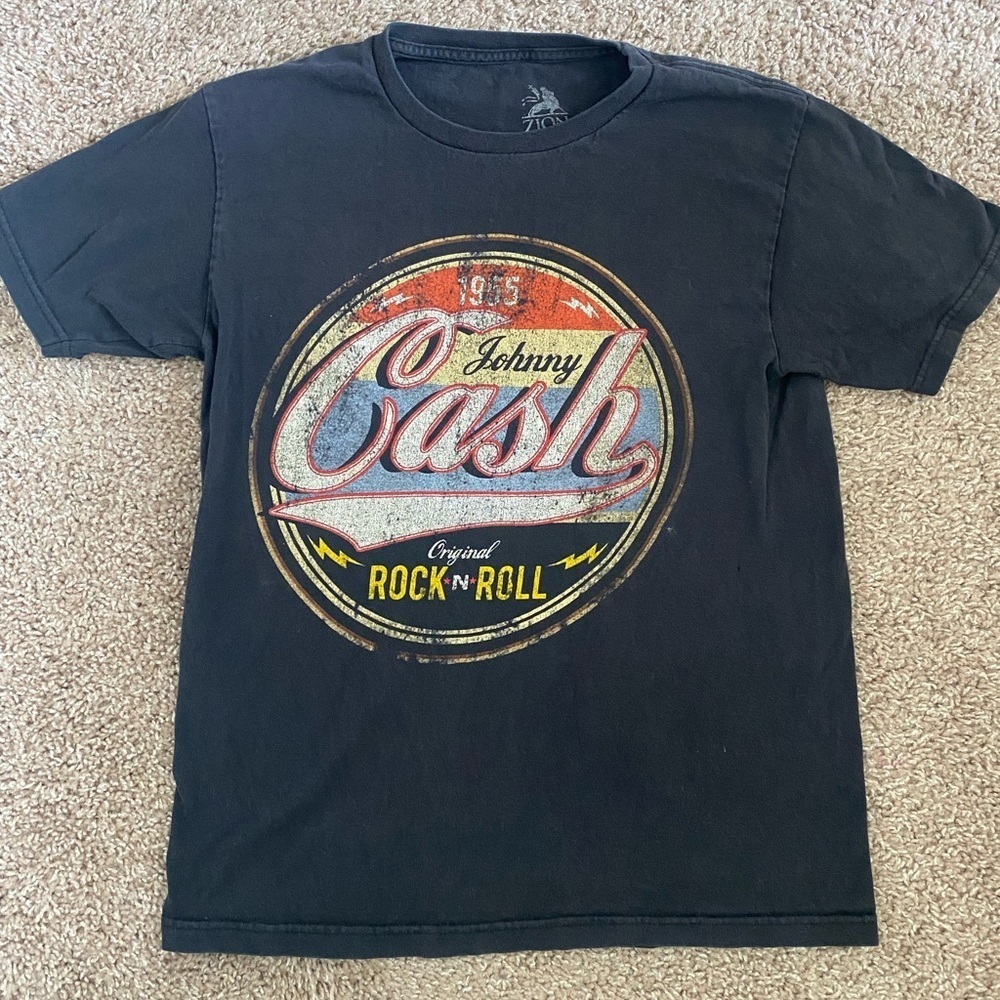 Black T-Shirt Jonny Cash Small - Picture 3 of 6